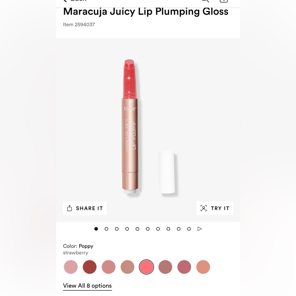 Set of 3 brand new Tarte maracuja juicy lip plump